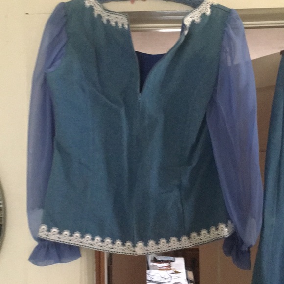 Hand made lightweight denim two piece dress - Picture 3 of 7